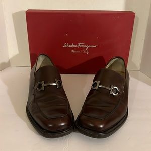 Brown hard sole silver hard wear wore a few times